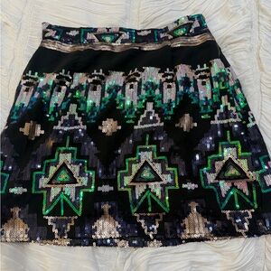 Show Me Your Mumu Sequin Embellished Skirt